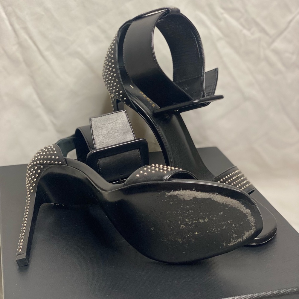 Saint Laurent studded buckle heels - Picture 4 of 5
